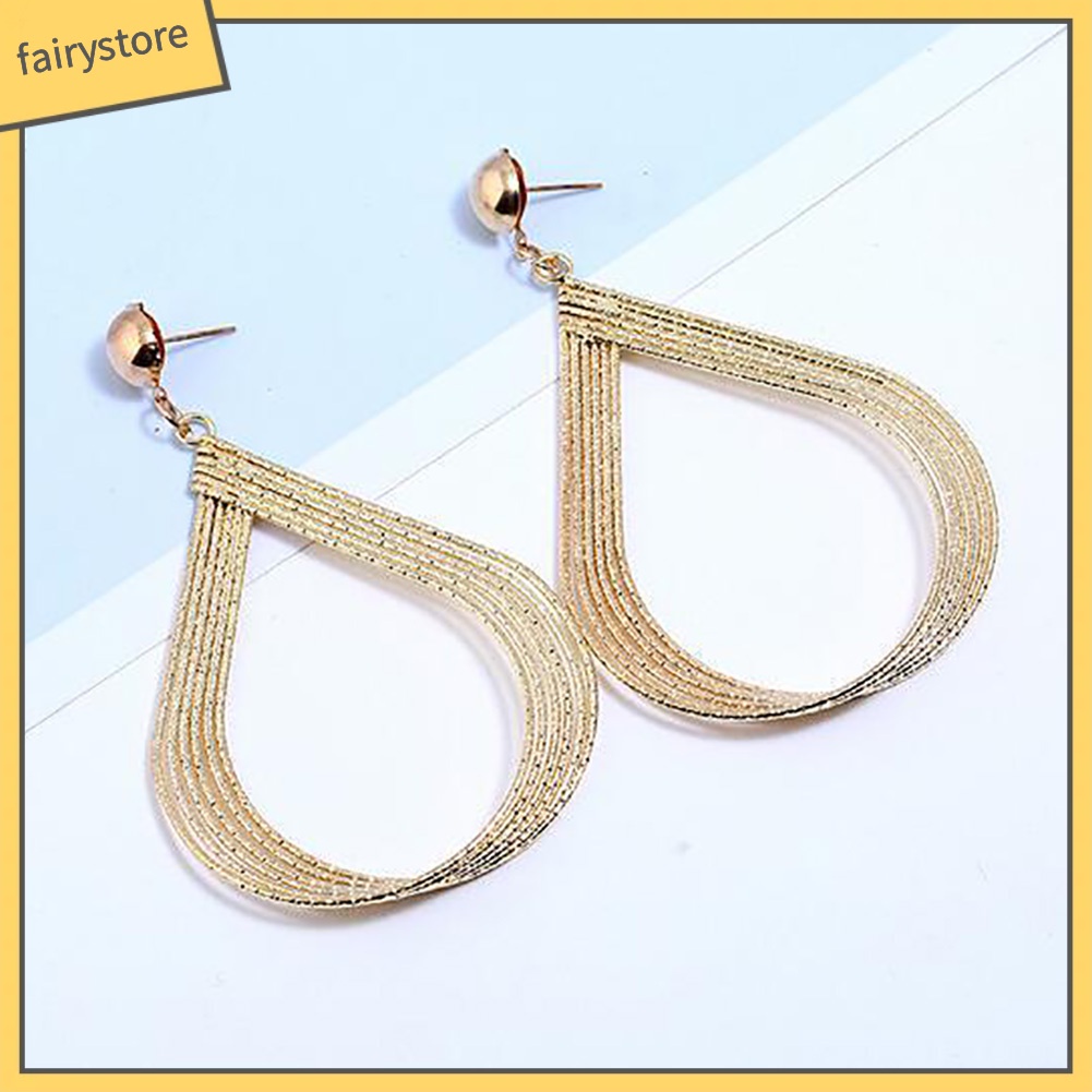 Đôi Bông Tai Hình Giọt Nước Thời Trang Cho Nữ