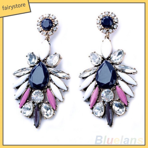 Khuyên Tai Đính Đá Lấp Lánh Thời Trang Cho Nữ