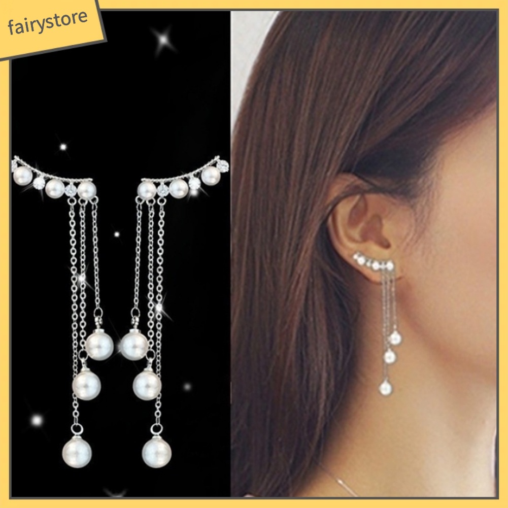 Dây Xích Tua Rua Đính Ngọc Trai Nhân Tạo Trang Trí Đa Ứng Dụng Cho Nữ