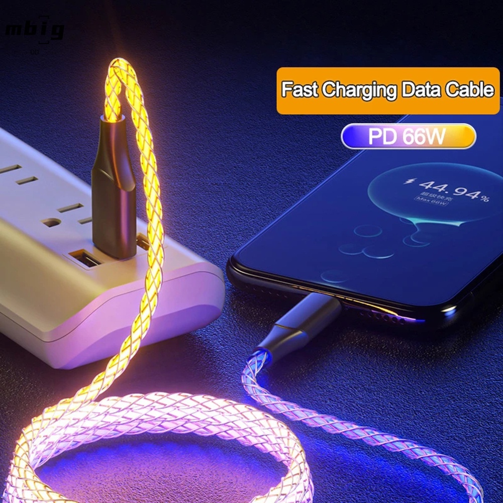 Dây Cáp Sạc / Truyền Dữ Liệu Đèn Nhiều Màu Sắc Đa Năng Nhỏ Gọn Dành Cho Điện Thoại
