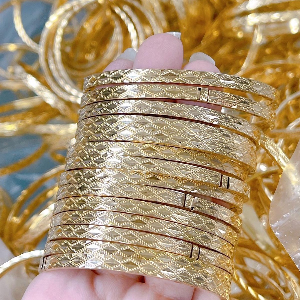 Ximen (đồng đeo bền) thoi đều chạm (tặng kèm hộp)