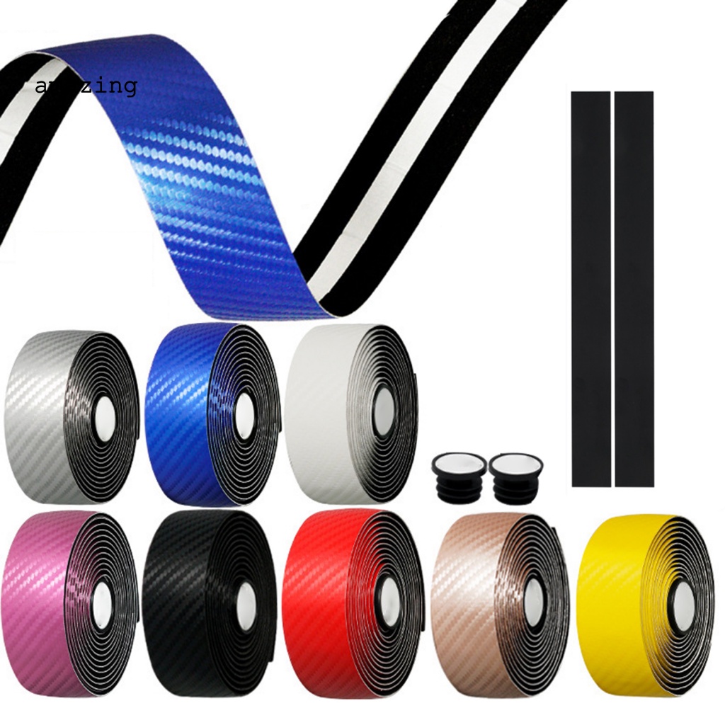 Bộ 2 Dây Đai Giả Da Co Giãn Gắn Tay Lái Xe Đạp Chống Trượt