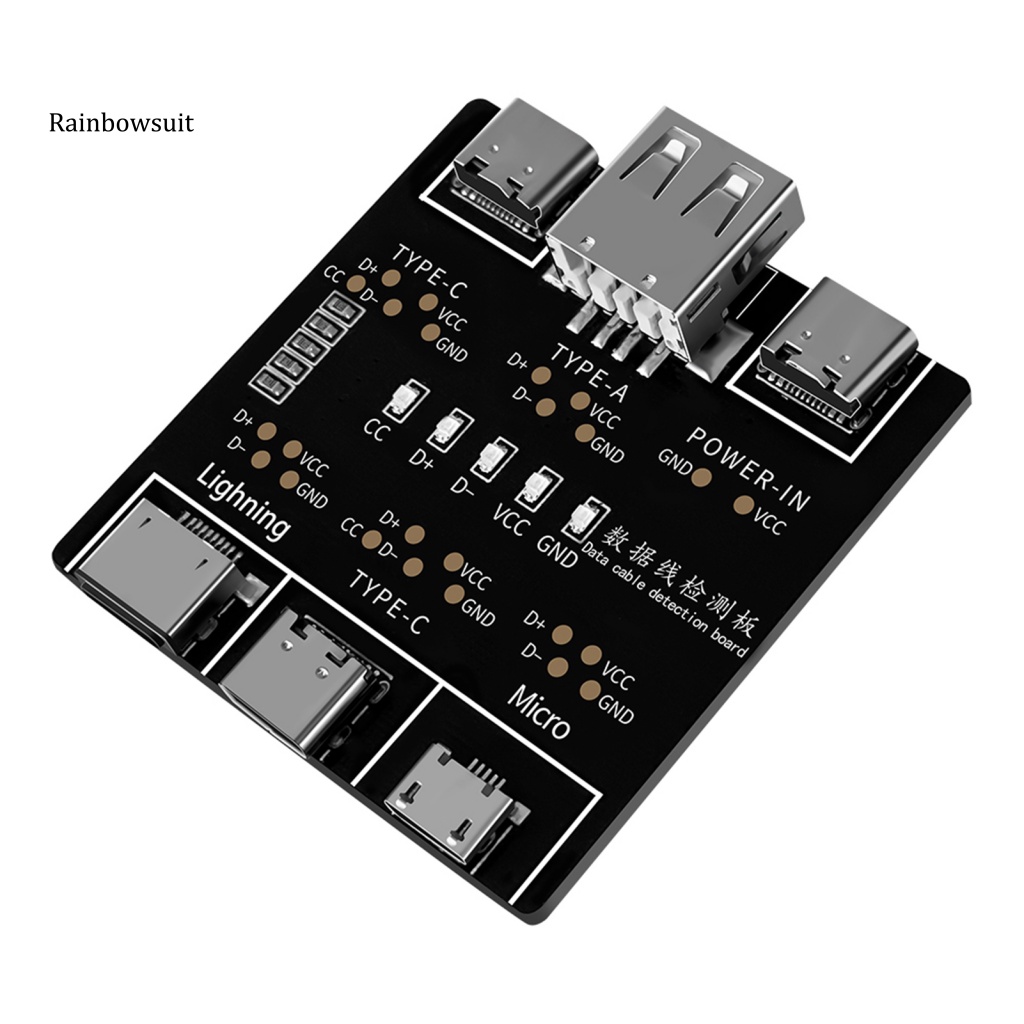 Bảng Mạch Kiểm Tra Cáp Dữ Liệu USB Type-C 8-Pin Cho Android iOS