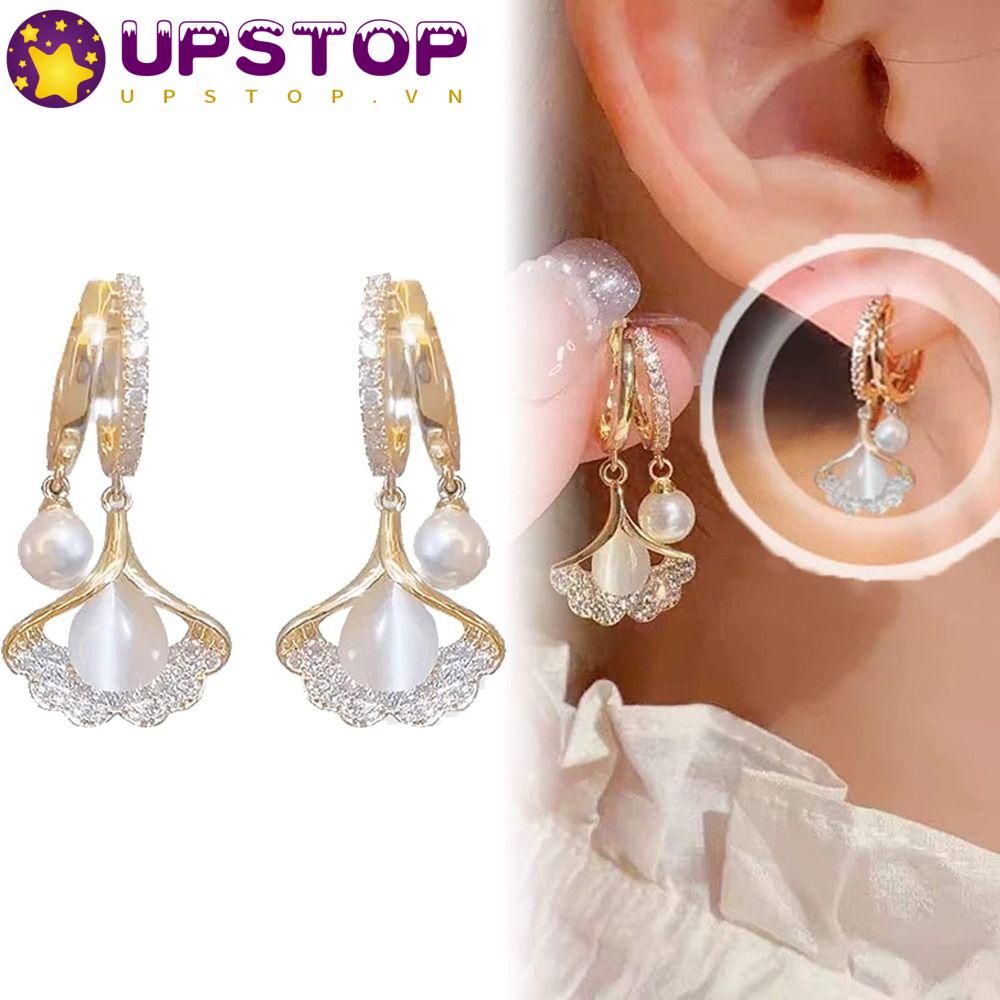 Upstopvn Bông Tai Từ Tính Giảm Căng Thẳng Bằng Lymphatic Cho Nữ