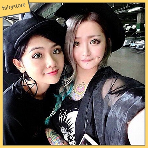 Bông Tai Hình Ngôi Sao Lớn Phong Cách Punk Vintage