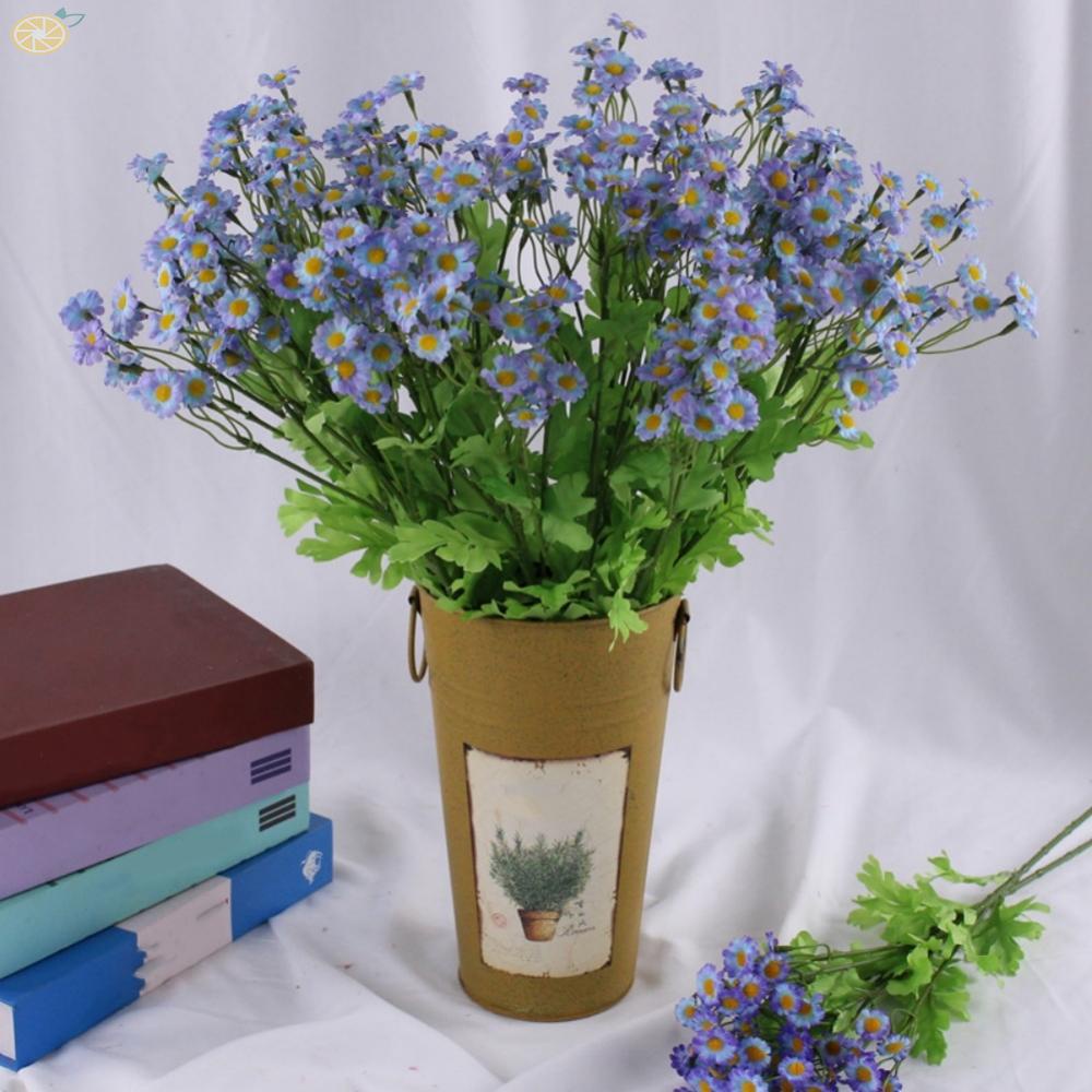 【VARSTR】Lifelike 6 Branch 30 Heads Artificial Daisy Bouquet for Garden and Yard Decoration