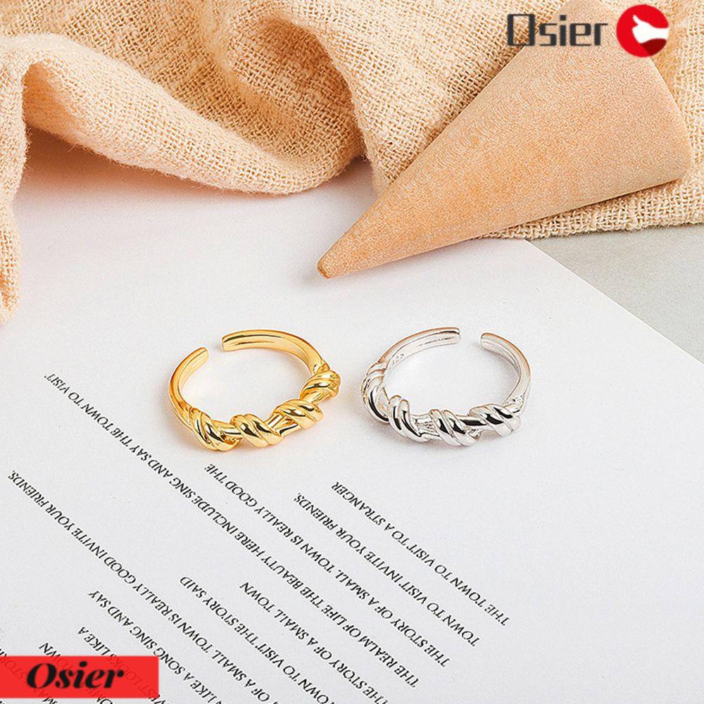 Nhẫn Thiết Kế Mở Điều Chỉnh Được Dạng Dây Thừng 1 Cho Nữ