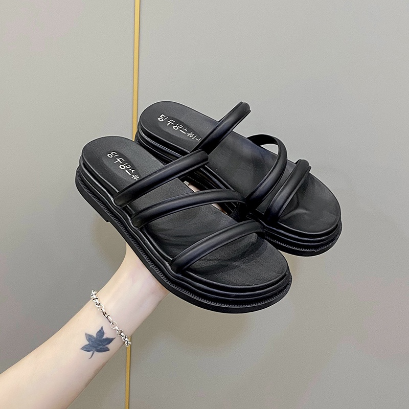 Giày Sandal Đế Dày Phong Cách roman Thời Trang Mùa Hè Cho Nữ