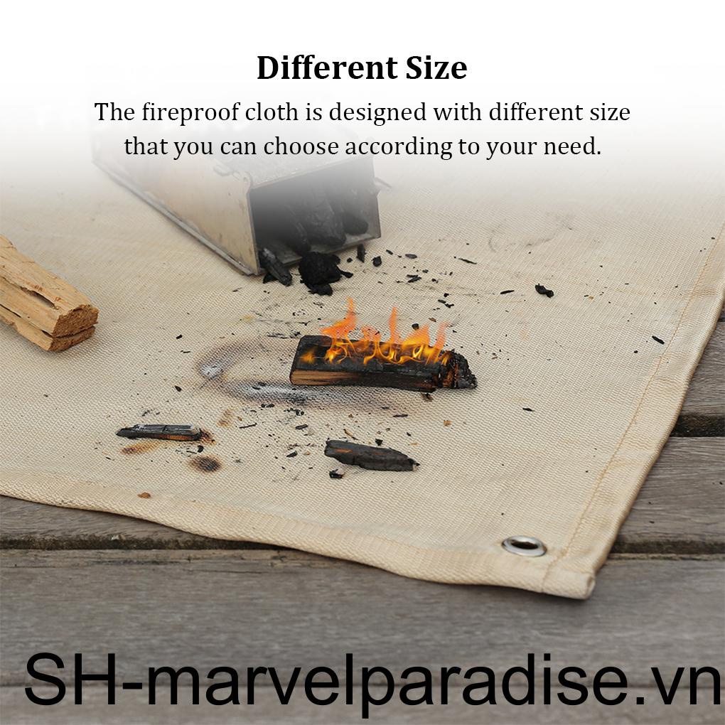 Thảm Trải 4 Lỗ Cách Nhiệt Chống Cháy Có Thể Tái Sử Dụng Cho Nướng Bbq Ngoài Trời