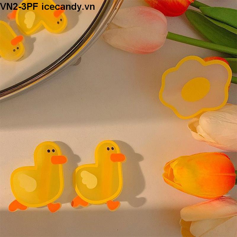 🥟ice🥟Kẹp Tóc Hình Chú Vịt Vàng Nhỏ Nhắn Dễ Thương Cho Bé Gái