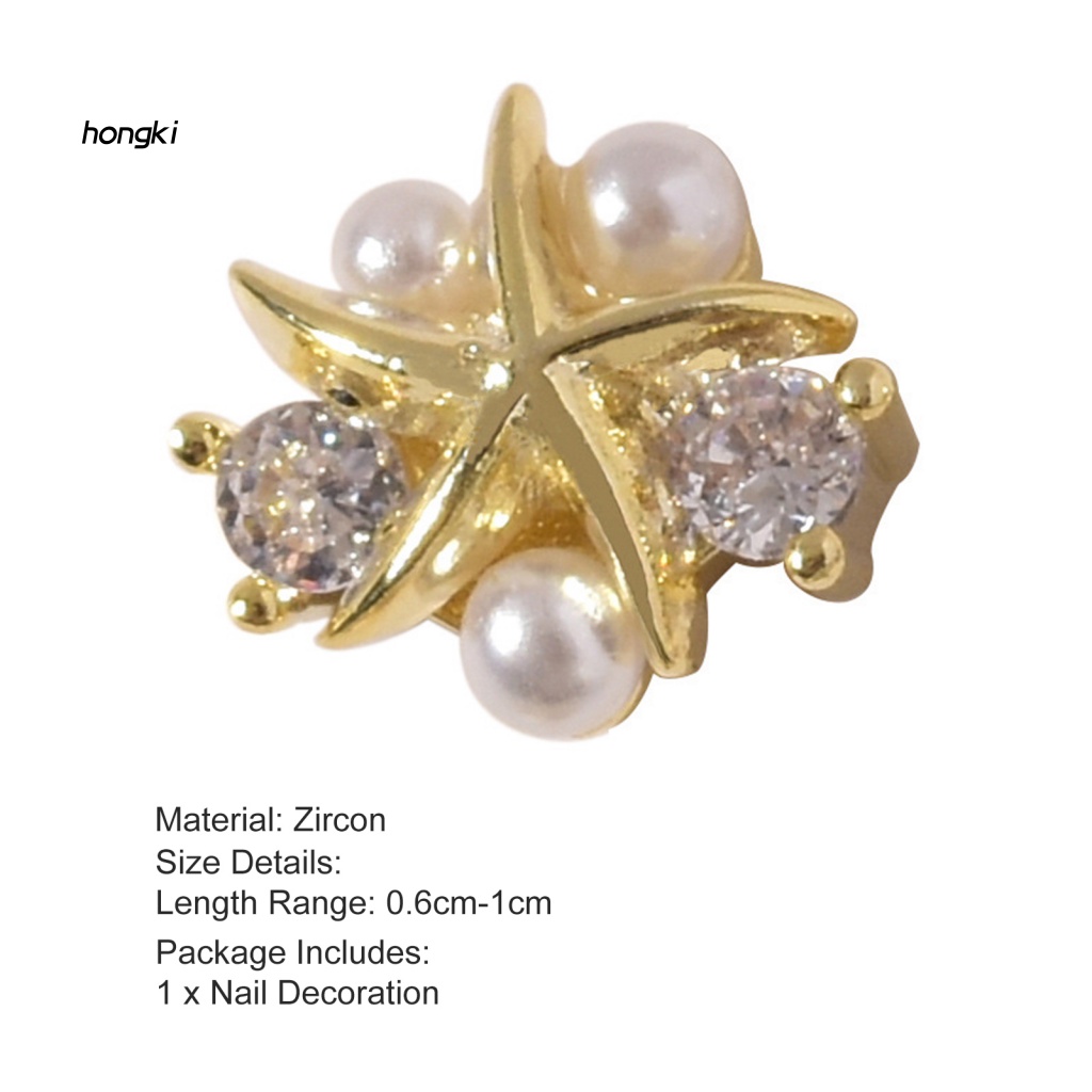 Đá Đính Trang Trí Móng Tay HH HH HH DIY Trọng Lượng Nhẹ Hình Sao Biển Dành Cho Nữ