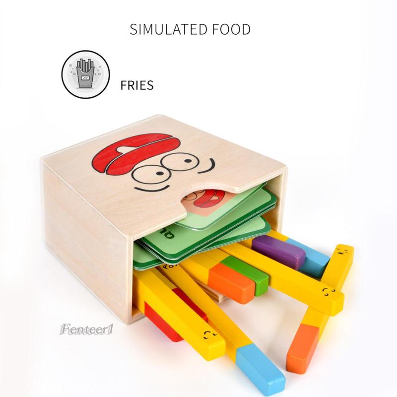 [Fenteer1] Bộ Đồ Chơi Khoai Tây Chiên Giả Lập Màu Sắc Phù Hợp Với Trò Chơi Cảm Ứng