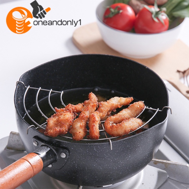 1 Giá Lọc Dầu Bằng Thép Không Gỉ Hình Bán Nguyệt Cách Nhiệt Tiện Dụng Cho Nhà Bếp