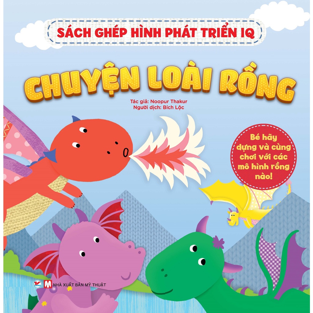 Sách Ghép Hình Phát Triển IQ - Chuyên Loài Rồng - Tân Việt - Bản Quyền
