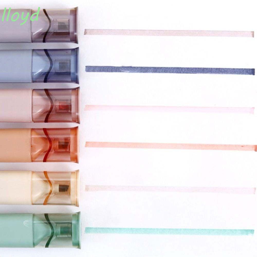 Set 6 Bút Đánh Dấu Họa Tiết Dễ Thương Dành Cho Học Sinh