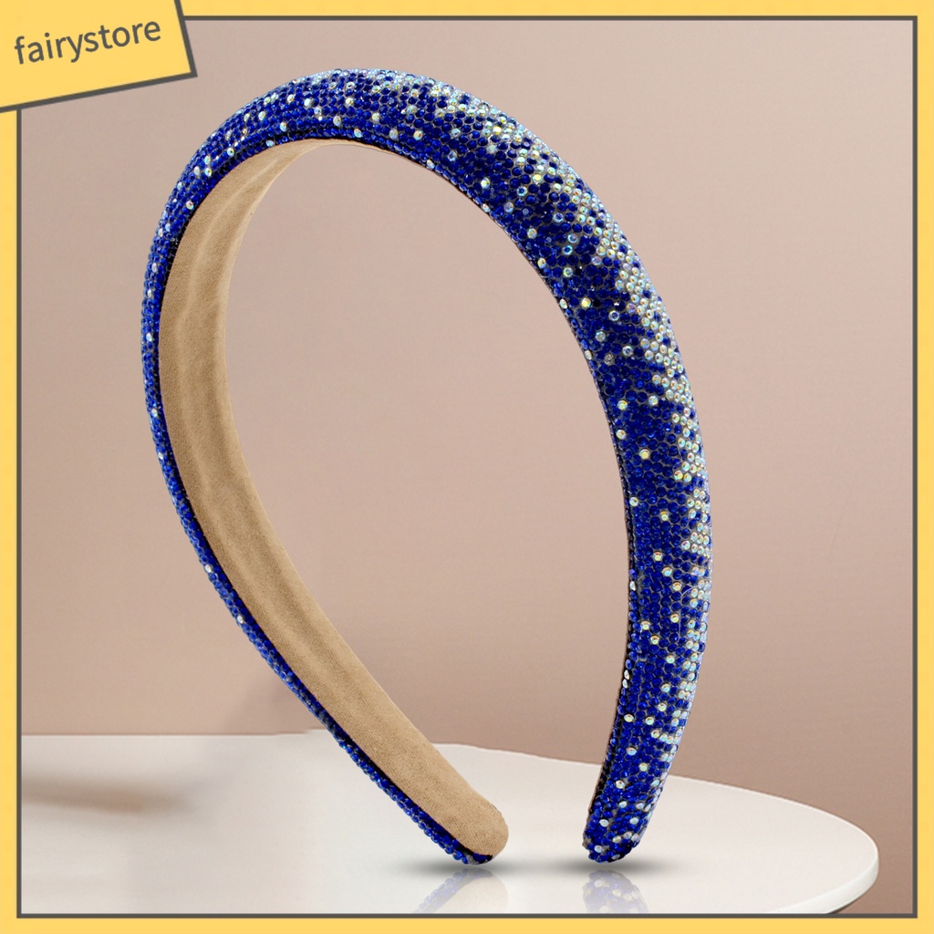 Băng Đô Cài Tóc Đính Đá Lấp Lánh Phong Cách Baroque