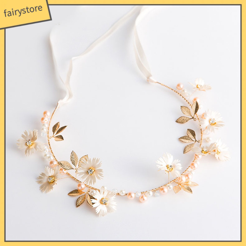 Băng Đô Cài Tóc Bằng Vải Họa Tiết Hoa Tinh Tế Thời Trang Cho Nữ