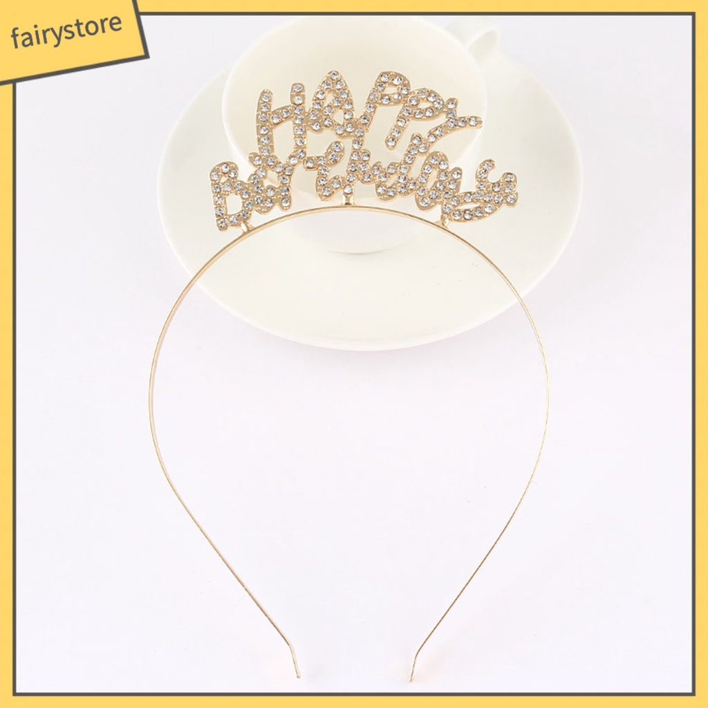 Băng Đô Cài Tóc Hình Vương Miện Bằng Hợp Kim Lấp Lánh Chống Gỉ Siêu Bền