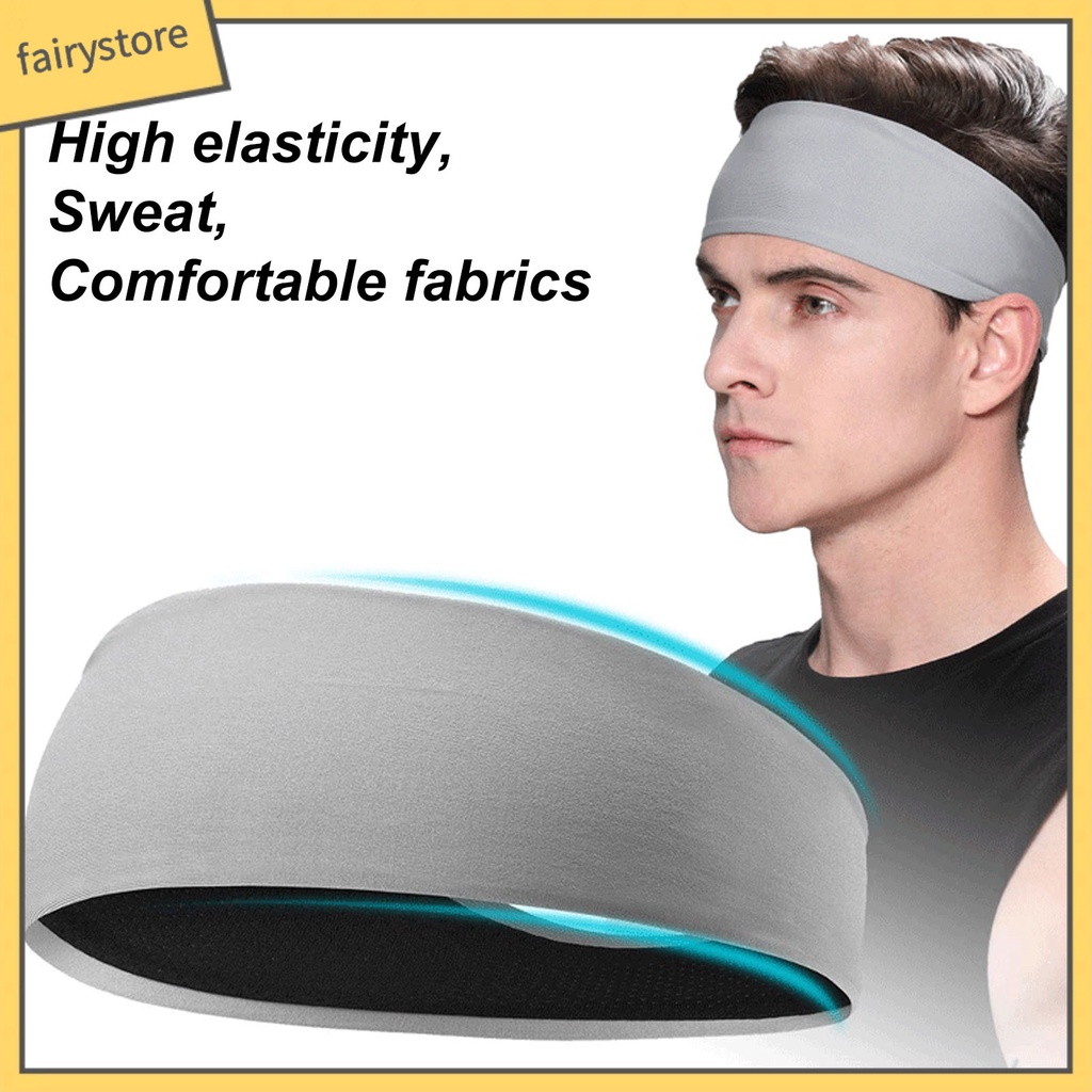 [FRO] Băng Đô Thể Thao Kẻ Sọc Màu Trơn Nhẹ Thấm Hút Nhanh Đa Năng