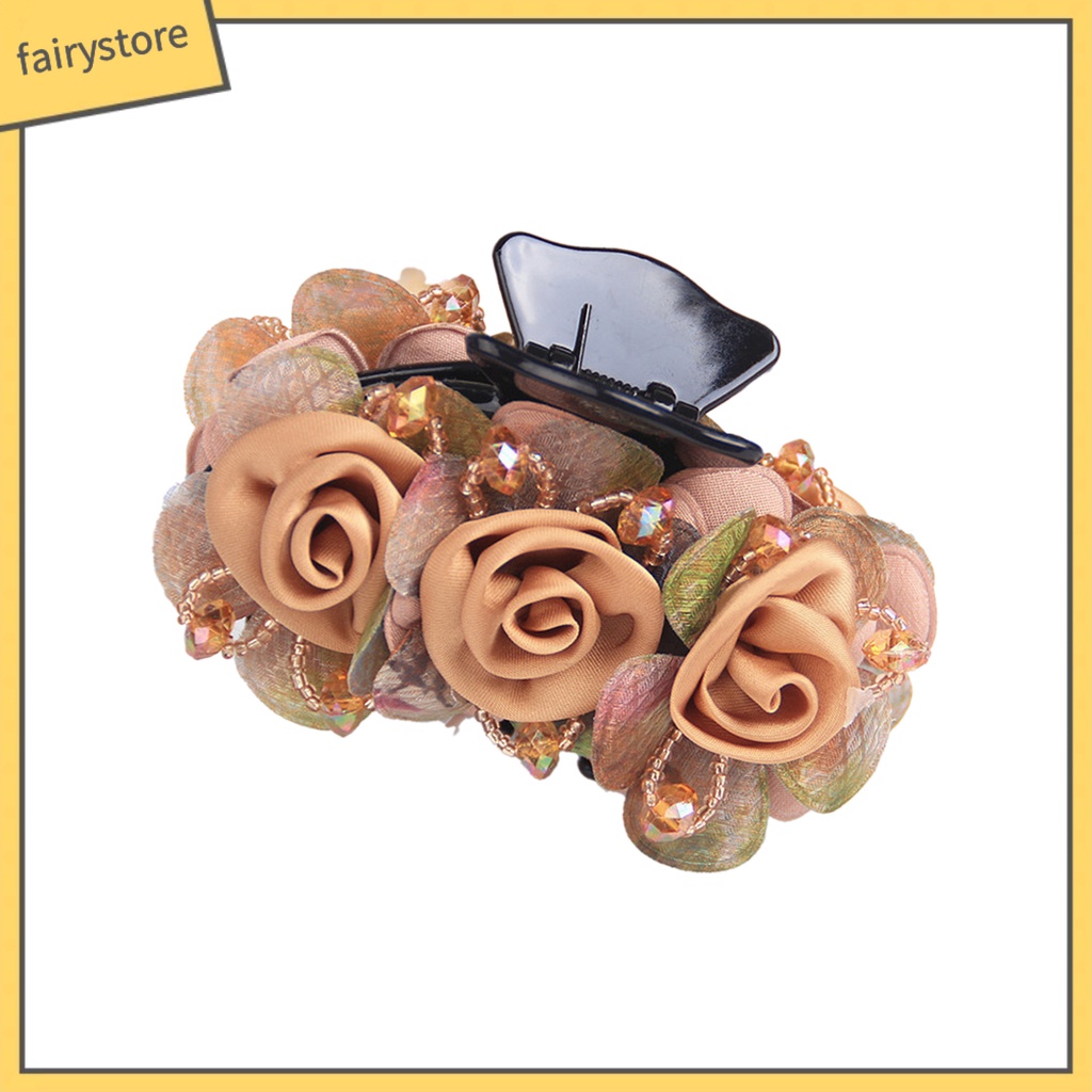 Kẹp Tóc Càng Cua Bằng Nhựa Co Giãn Chống Trượt Tạo Kiểu Tóc Thủ Công