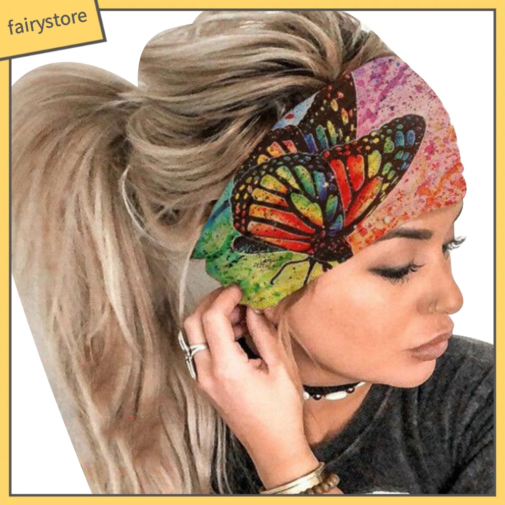 Băng Đô Thể Thao Bản Rộng Co Giãn Thoáng Khí Thấm Hút Mồ Hôi Nhiều Màu