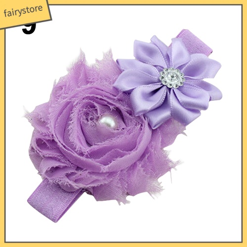 Băng Đô Hoa Đính Ngọc Trai Và Đá Xinh Xắn Cho Bé Gái