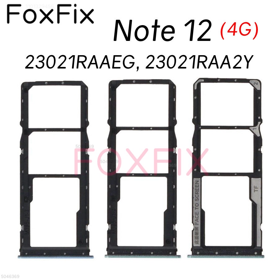 Khay Đựng Thẻ sim Thay Thế Cho xiaomi redmi note 12 4g global sim 23021raaeg 23021raa2y