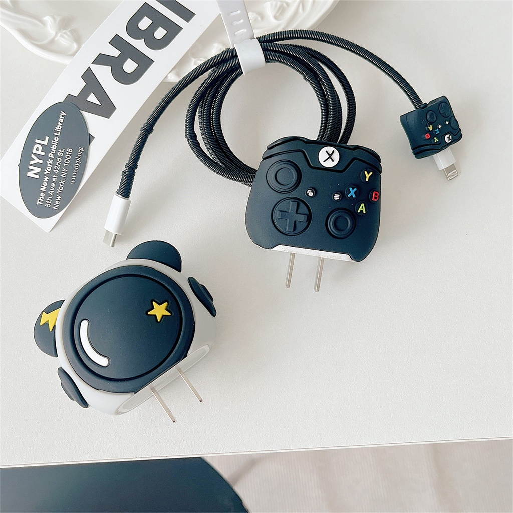 Bộ Sạc Nhanh 18w / 20w 14 Cổng USB-C 18w / 20w Hình Phi Hành Gia Hoạt Hình Bảo Vệ Cho Apple