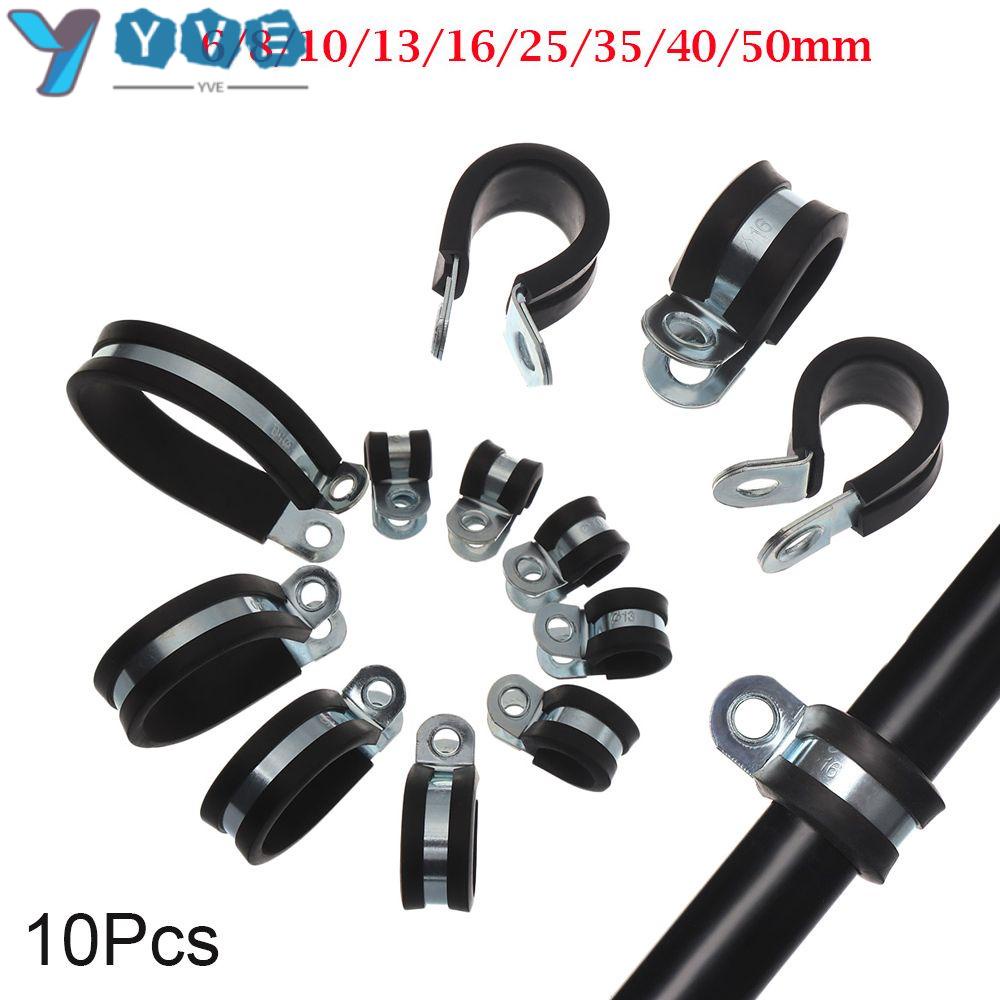 YVE Set 10 Kẹp Cố Định Ống Dẫn Điện Bằng Kim Loại Siêu Bền Tiện Dụng
