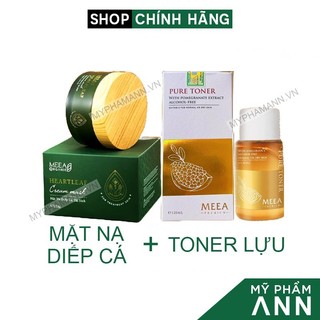 Mặt Nạ Diếp Cá Tái Sinh MeeA Organic và Pure Toner Lựu Đỏ chính hãng MeeA Origin