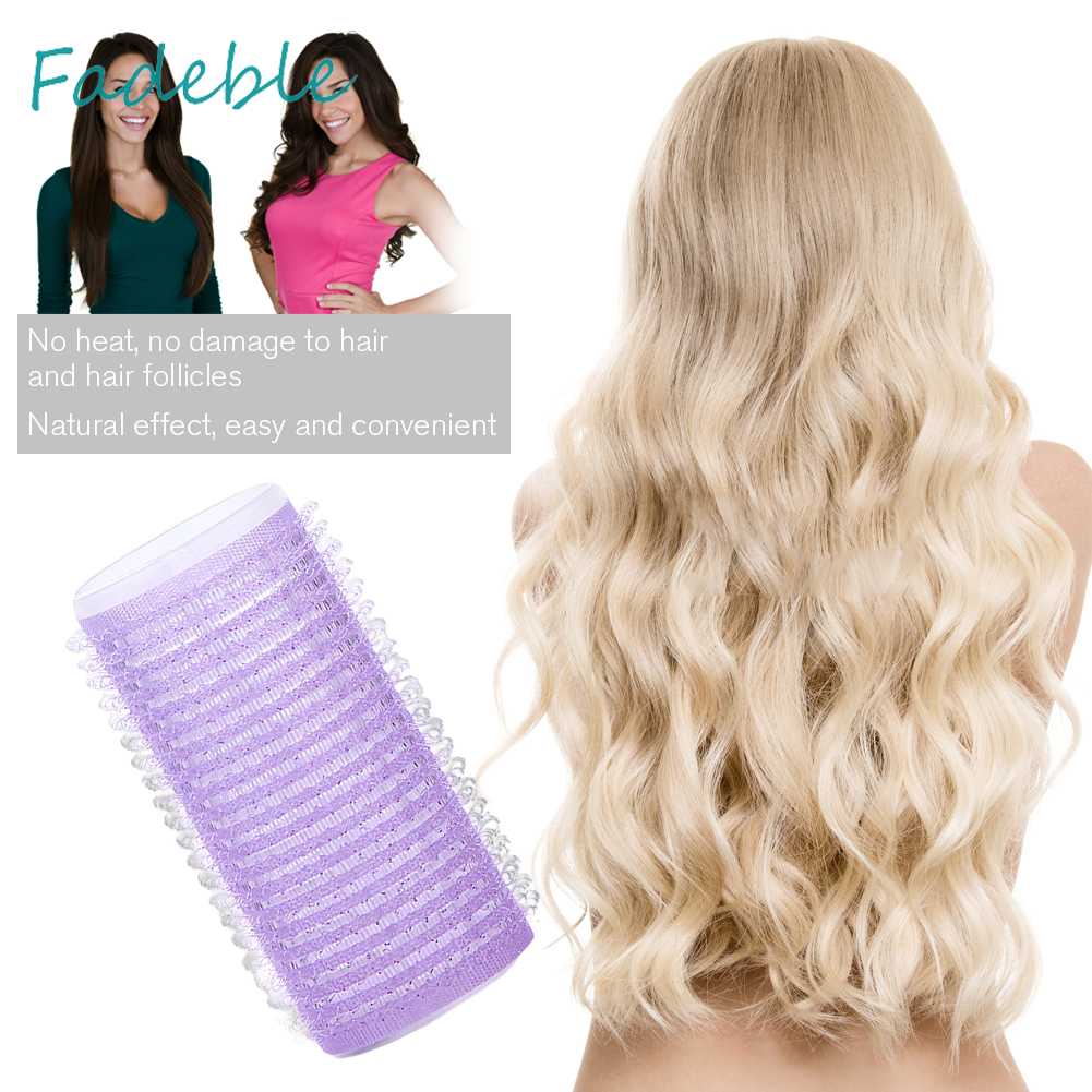 Set 6 Lô Uốn Tóc Xoăn DIY Màu Sắc Ngẫu Nhiên Bền Bỉ Dành Cho Nữ