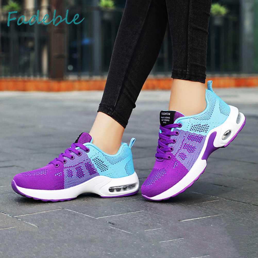 Giày Chạy Bộ Đế Phẳng Cột Dây Thoáng Khí Unisex