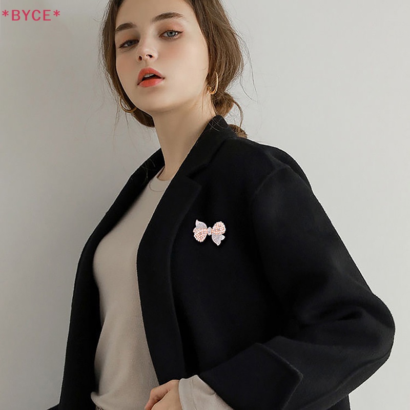 Byce > Wuli >&amp;amp;Ghim Cài Áo Hình Nơ Đính Ngọc Trai Lấp Lánh Thời Trang Cho Nữ Mới