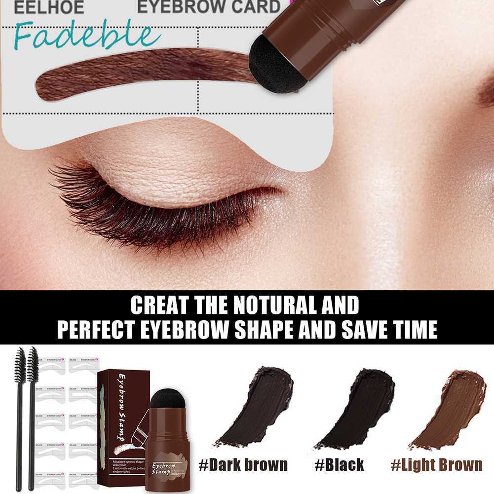 Bút Kẻ Lông Mày Dạng Đóng Dấu Một Bước Chống Thấm Nước Trang Điểm Chuyên Nghiệp