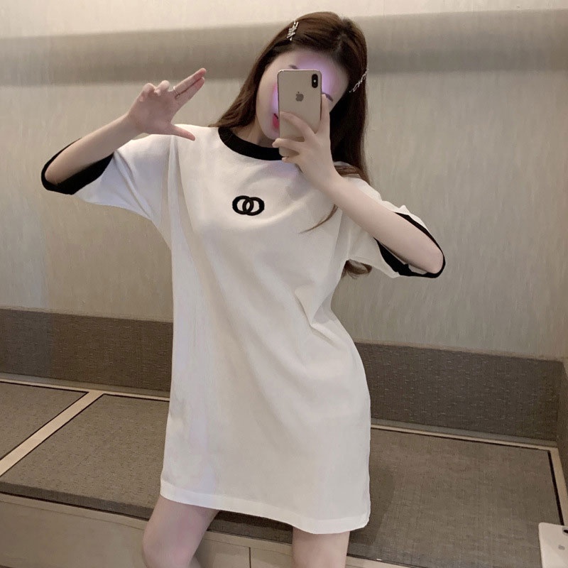 Đầm Thun Mỏng Dáng Rộng In Họa Tiết Thời Trang Mùa Hè Mới