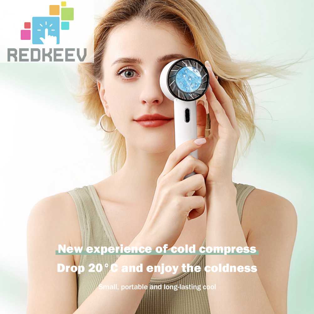 Quạt Mini Cầm Tay Kèm Đế Sạc USB Tiện Dụng Mang Theo Du Lịch Cắm Trại