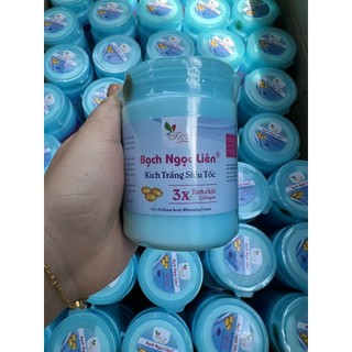 Kích trắng body bạch ngọc liên màu xanh 200g.