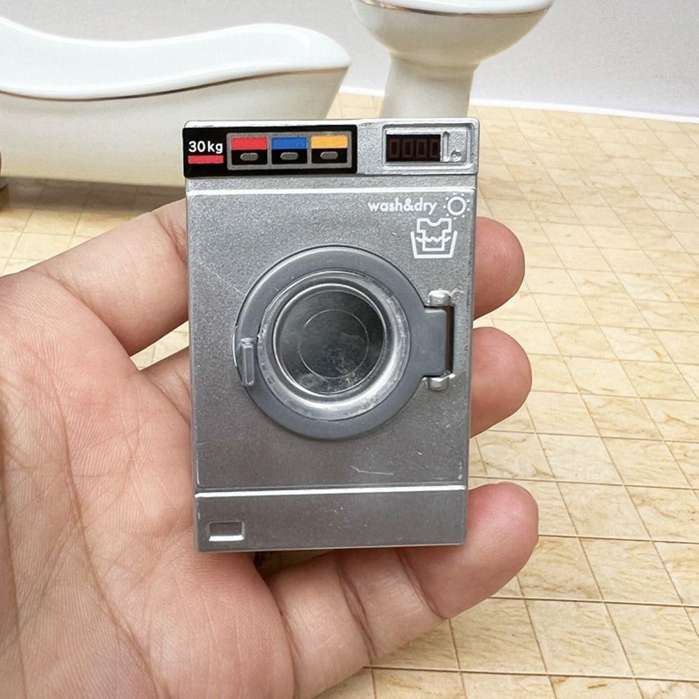 Mô Hình Bồn Rửa Mặt Cho Nhà Búp Bê Tỉ Lệ 1: 12|Vòng Đệm Đánh Trống Mini Trang Trí Nhà Búp Bê
