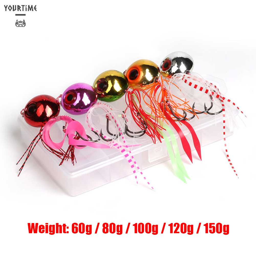 Set 5 Mồi Giả Dạ Quang Thu Hút Câu Cá Hiệu Quả