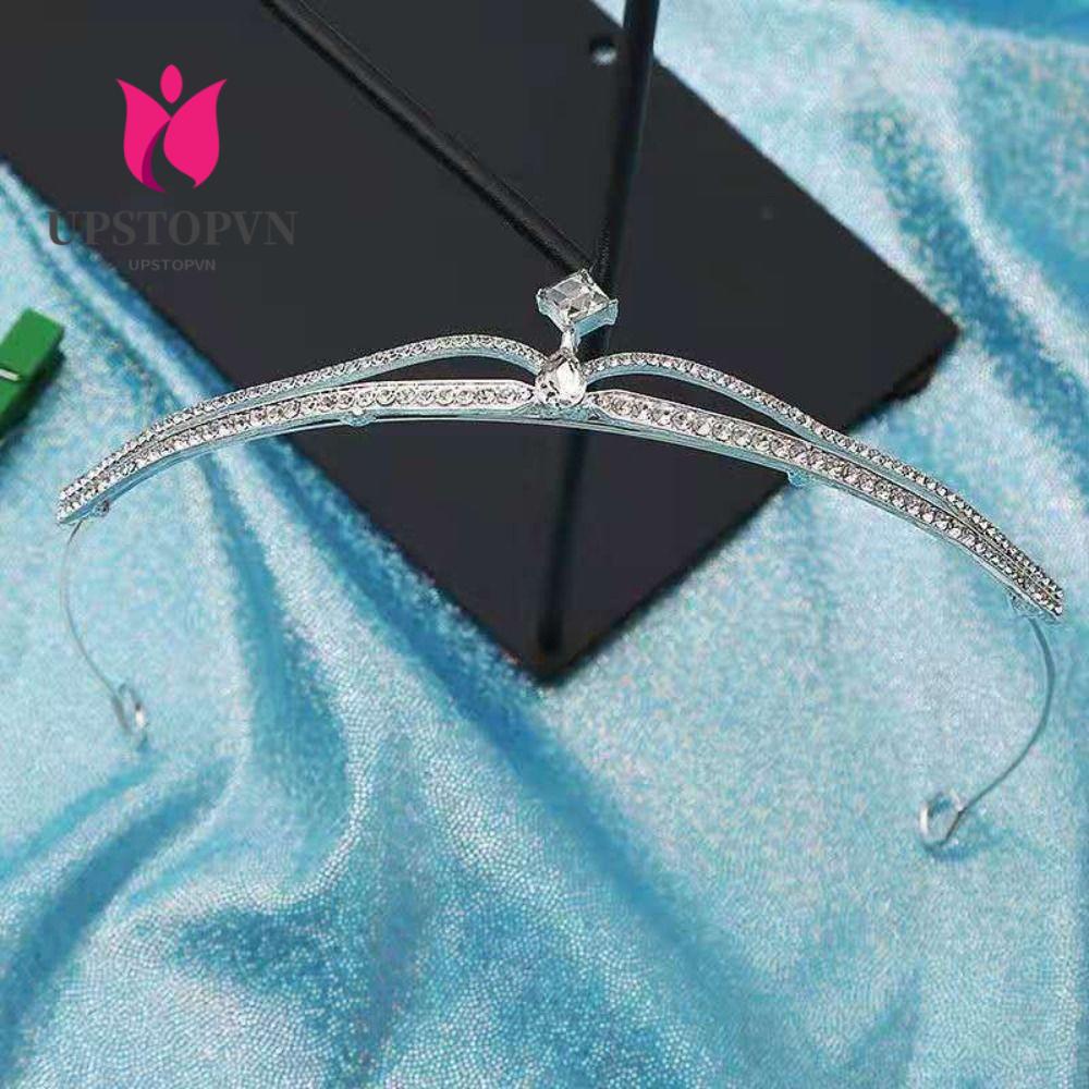 Vương Miện Hợp Kim Trang Điểm Cô Dâu|Khăn Trùm Đầu Thiết Kế Đơn Giản Tiện Dụng