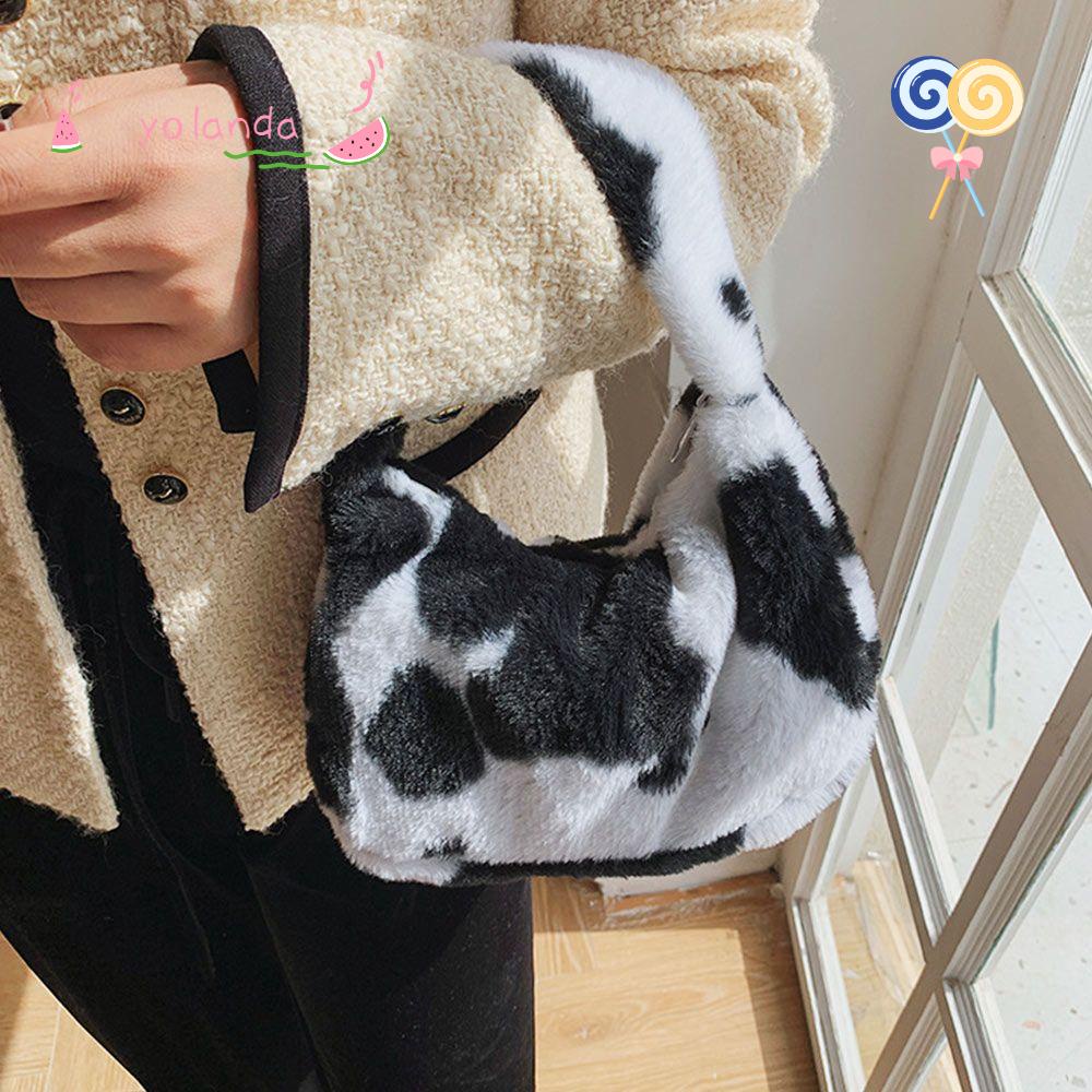 Túi Xách Đeo Vai Phủ Bông Mềm In Hoa Thời Trang Sành Điệu