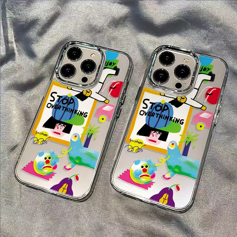 ✅Ốp Điện Thoại Mềm Chống Sốc Họa Tiết Graffiti Cho Iphone 14proplus 8 max 7 11 12 13 JO0N