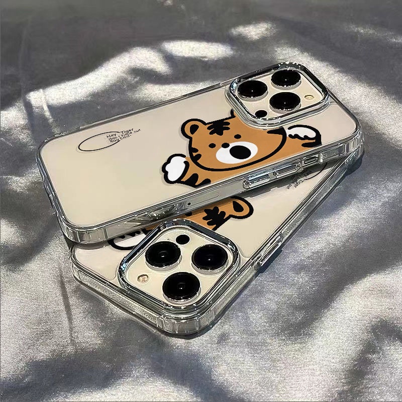 ✅Ốp Điện Thoại Mềm Chống Sốc In Hình Hổ Dễ Thương Cho Iphone 14Pro 7 11 13Plus 12 8Max