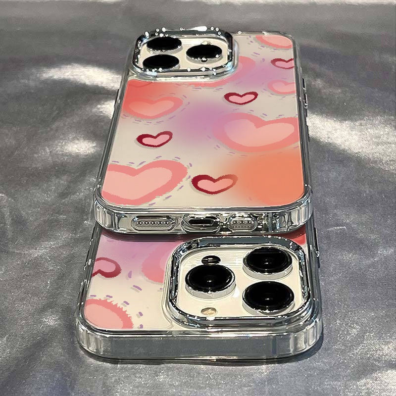 ✅Ốp Điện Thoại Dẻo Họa Tiết Trái Tim Đơn Giản Thời Trang Chống Sốc Cho iPhone12 / 13 14pro11max87
