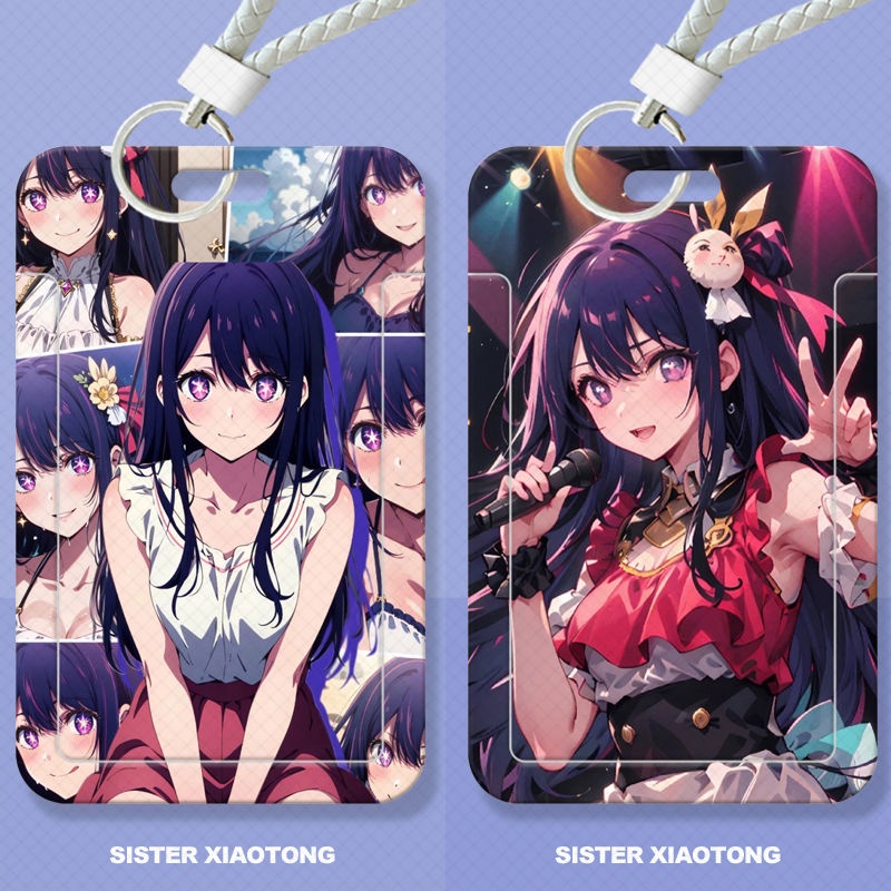 Oshi no Ko anime student slider card holder meal card bus card ID card protector access card campus