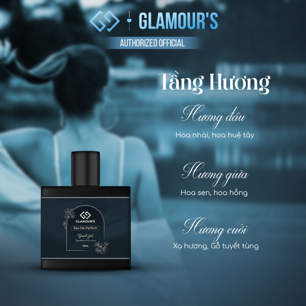 Nước Hoa Nữ  Nguyên Liệu Nhập Pháp Hương Thơm Nhẹ Nhàng Cuốn Hút, Dạng Xịt 10-30ml