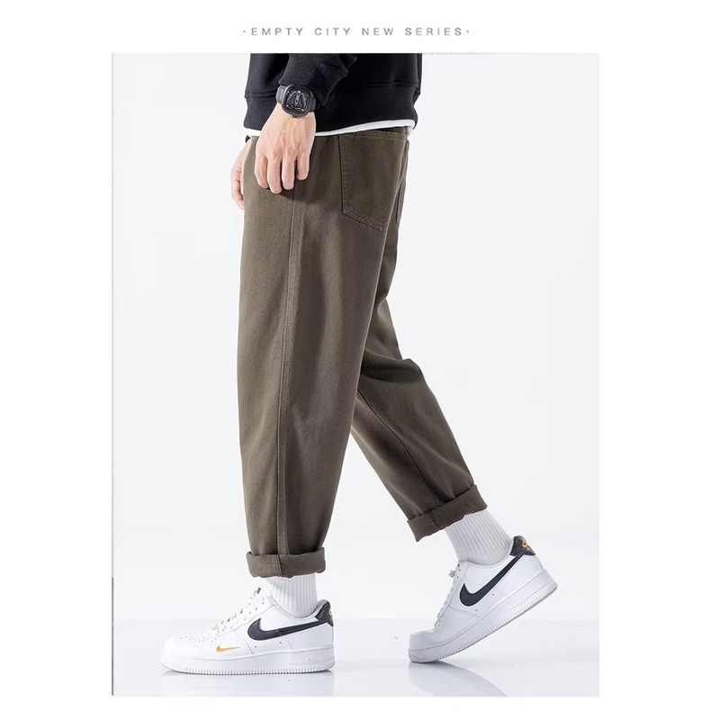 Quần Dài Dáng Rộng Phong Cách Đường Phố Thời Trang Xuân Hè 2023 Mới Cho Nam