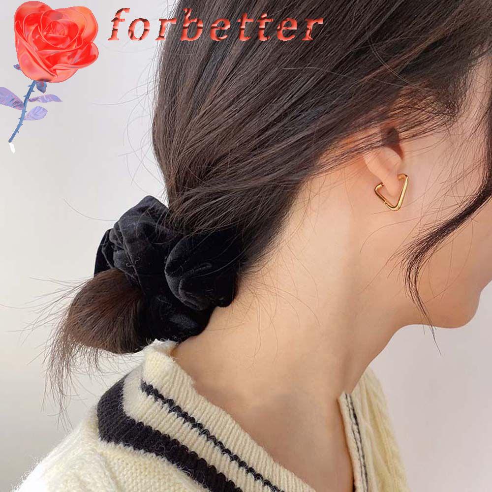 Bông Tai Dạng Vòng Bằng Thép Không Gỉ Thời Trang Dự Tiệc Cho Nữ