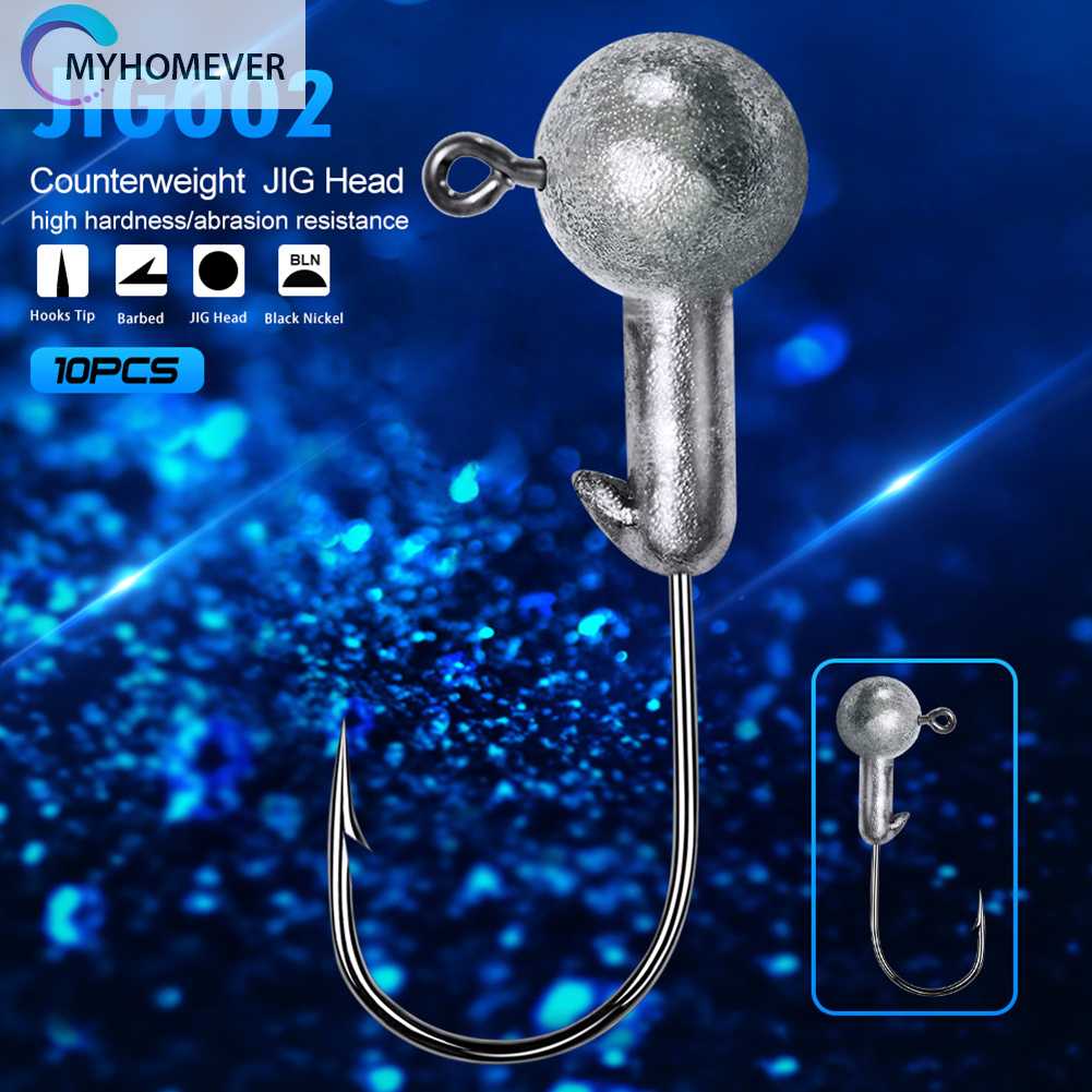 Set 10 Mồi Giả Nhử Cá Đầu Tròn Mềm Mại