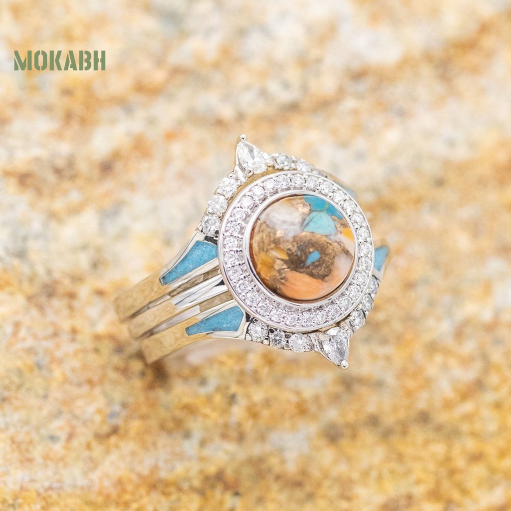 3 Nhẫn Đeo Họa Tiết Hình Học Theo Phong Cách Bohemian Dùng Cho Nữ